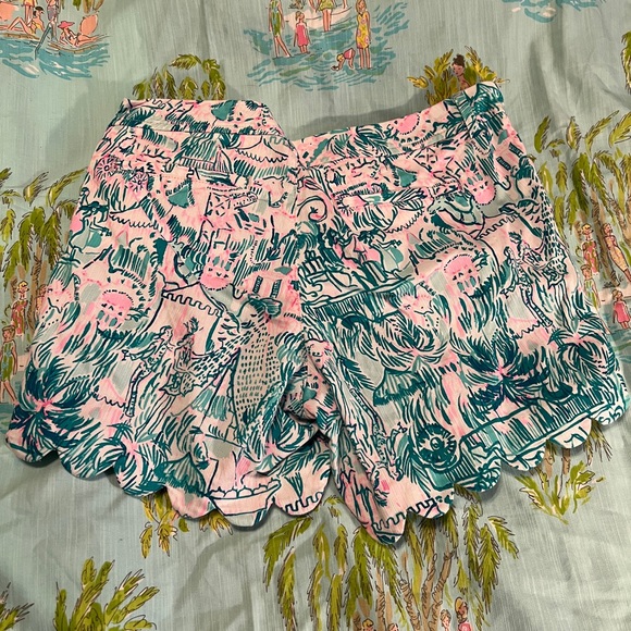 Lilly Pulitzer Buttercup Stretch Colorful Camelflage Size 6 EUC RARE - Picture 2 of 6